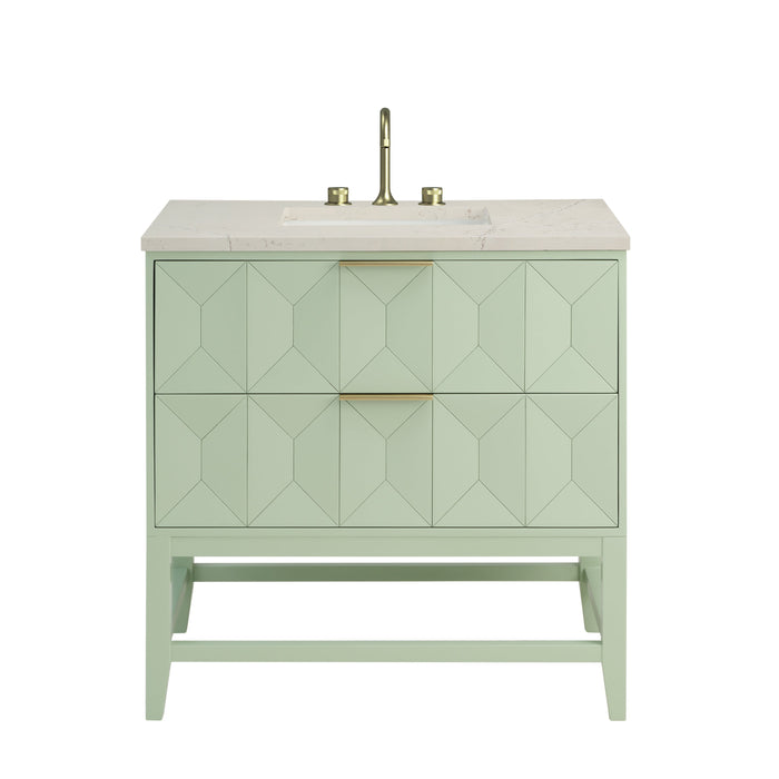 James Martin Emmeline 36" Single Bathroom Vanity, Pistachio