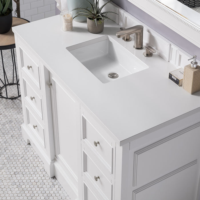 James Martin De Soto 48" Single Bathroom Vanity, Bright White