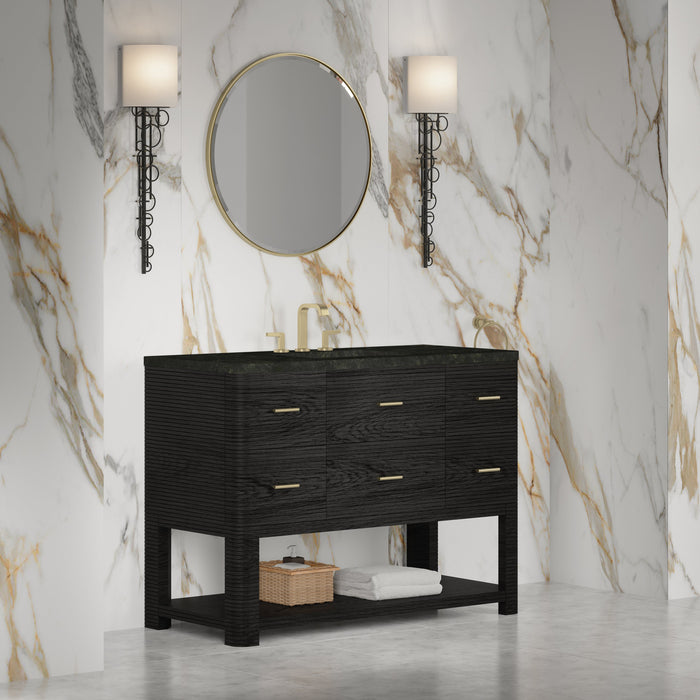 James Martin Lucian 48" Single Bathroom Vanity, Carbon Oak