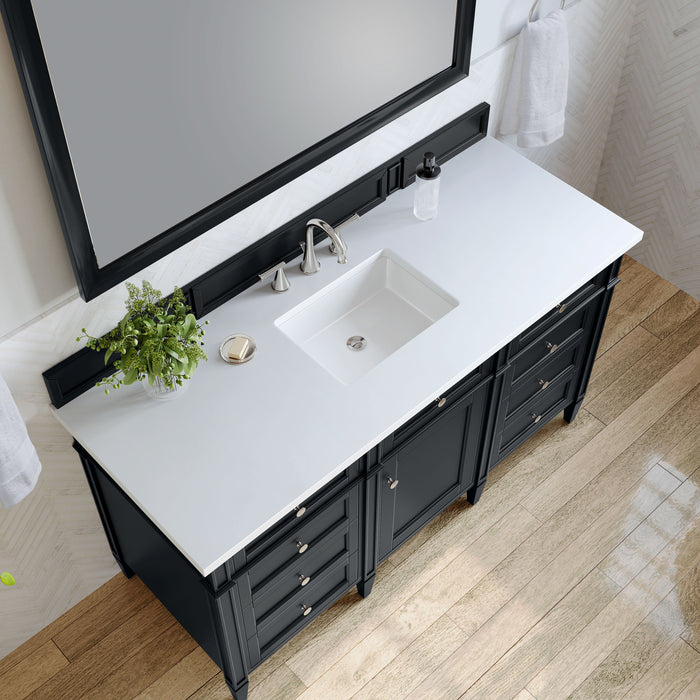 James Martin Brittany 60" Single Bathroom Vanity, Black Onyx