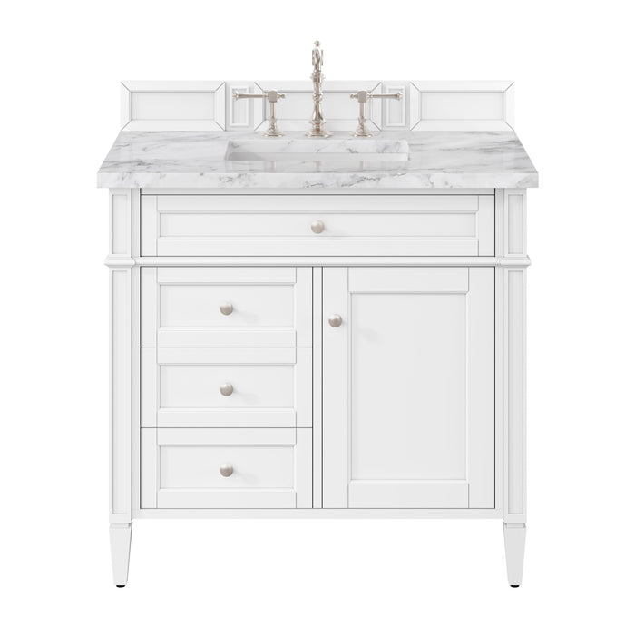 James Martin Brittany 36" Single Bathroom Vanity, Bright White