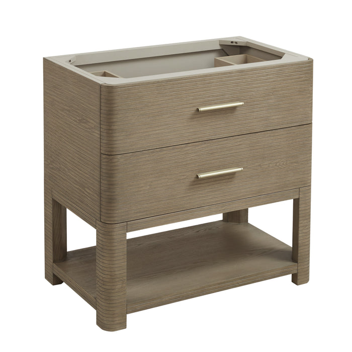 James Martin Lucian 36" Single Bathroom Vanity, Pebble Oak