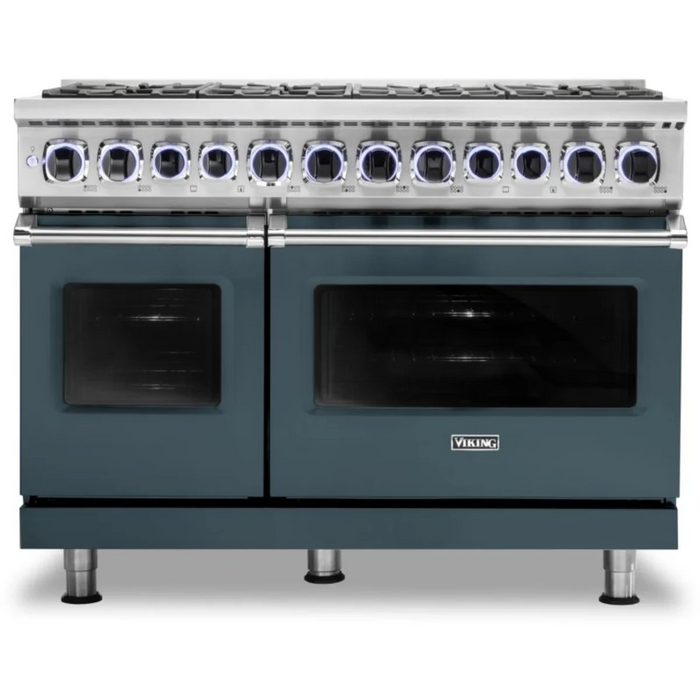 Viking® 7 Series 48" Stainless Steel Pro Style Dual Fuel Range VDR74828BSSLP
