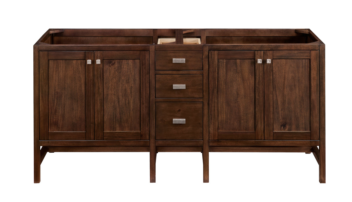 James Martin Addison 72" Double Bathroom Vanity, Mid-Century Acacia