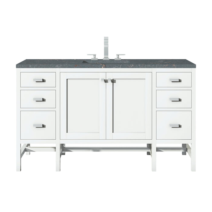 James Martin Addison 60" Single Bathroom Vanity, Glossy White