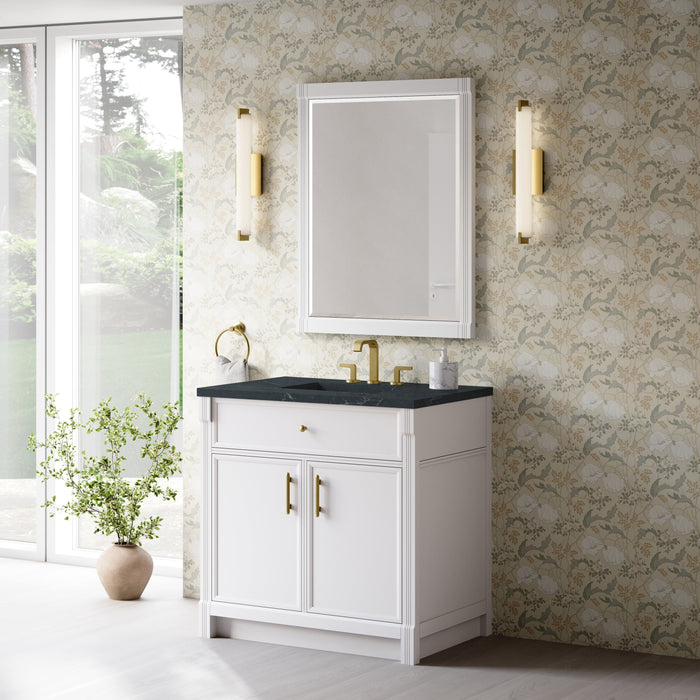 James Martin Bellshire 36" Single Bathroom Vanity, Bright White