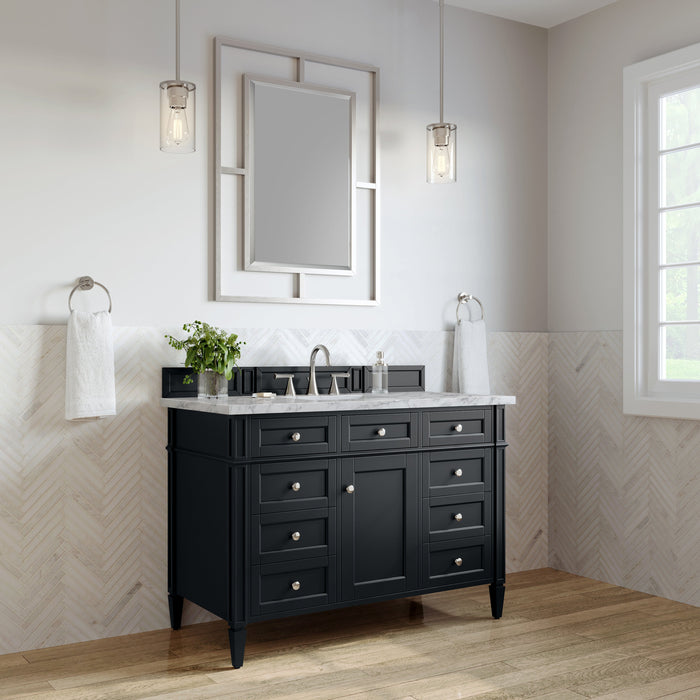 James Martin Brittany 48" Single Bathroom Vanity, Black Onyx