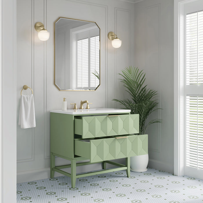 James Martin Emmeline 36" Single Bathroom Vanity, Pistachio