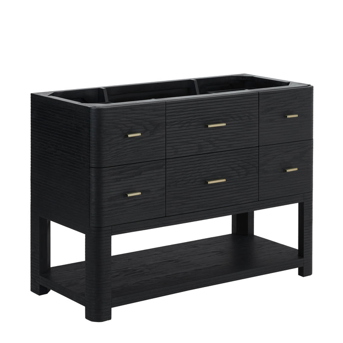 James Martin Lucian 48" Single Bathroom Vanity, Carbon Oak