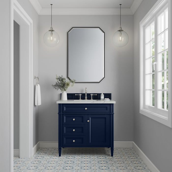 James Martin Brittany 36" Single Bathroom Vanity, Victory Blue