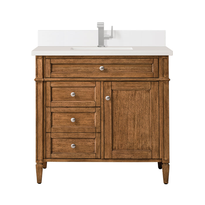 James Martin Brittany 36" Single Bathroom Vanity, Saddle Brown