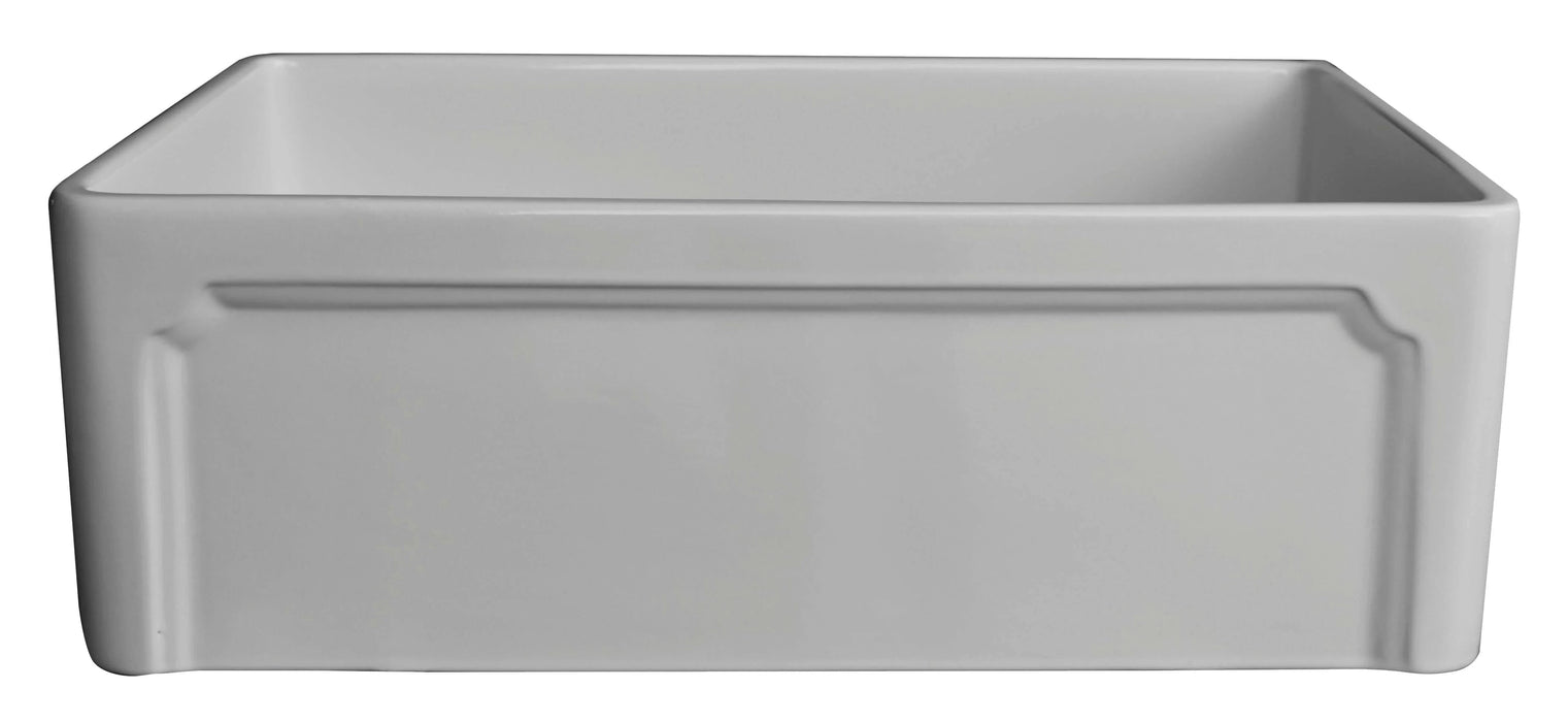 ALFI brand 30" Reversible Single Fireclay Farmhouse Kitchen Sink AB3020SB
