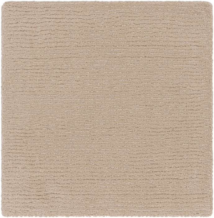 Brockton Solid Tan Wool Rug