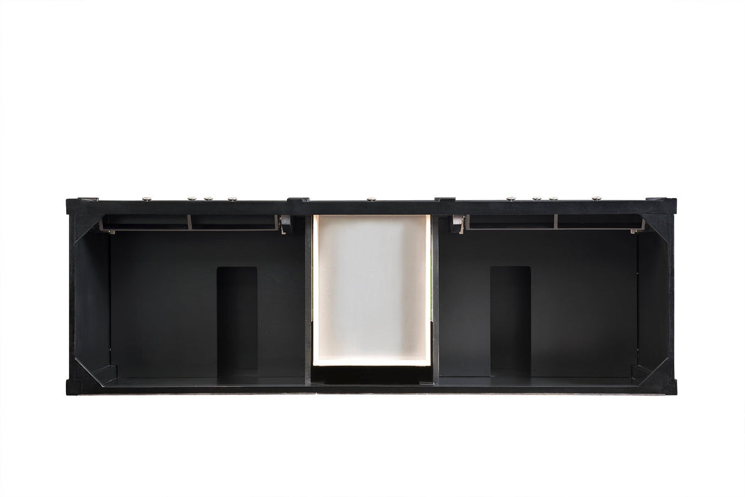 James Martin Brittany 72" Double Bathroom Vanity, Black Onyx