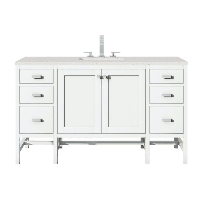 James Martin Addison 60" Single Bathroom Vanity, Glossy White