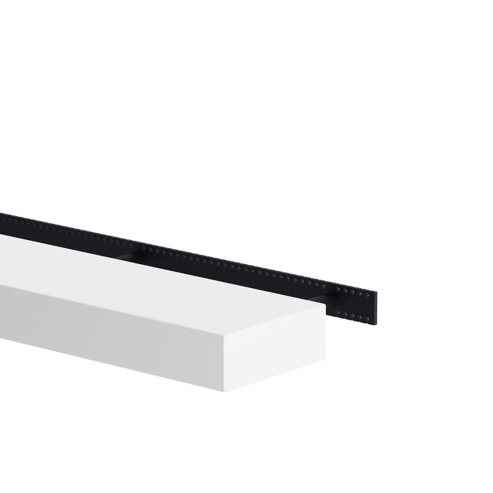 Floating Shelf- White Conversion Varnish Paint - 2 Inches Thick