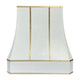 White Stainless Steel Range Hoods with Cut Off Edges 48''W x 21''D x 48''H with Liner and Blower