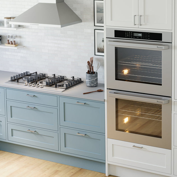 Rangaire 30" Double Electric Wall Oven Self-cleaning Air Fry True Convection Stainless Steel RWOD301GS