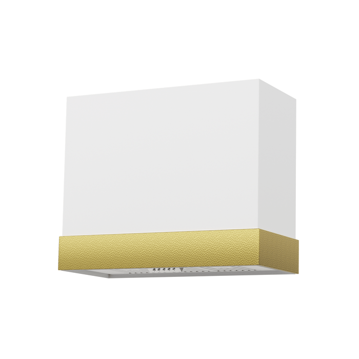 36" Architectural-Band Stainless Steel Range Hood with Copper Trim