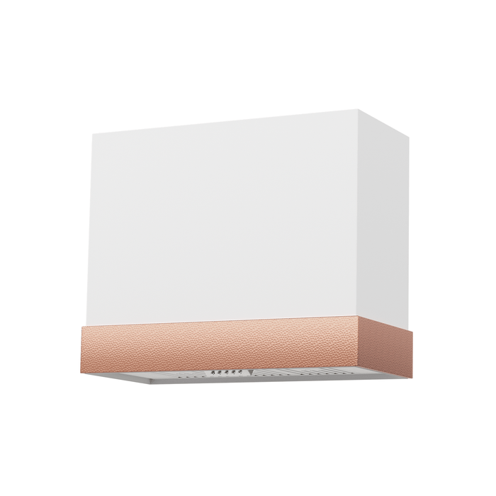 36" Architectural-Band Stainless Steel Range Hood with Copper Trim