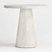 Willy White Plaster Pedestal 32" Bistro Table by Leanne Ford 417959 - Farmhouse Kitchen and Bath