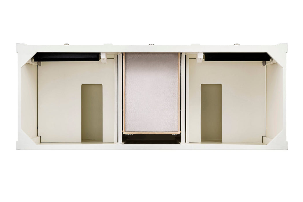 James Martin Brittany 60" Double Bathroom Vanity, Bright White