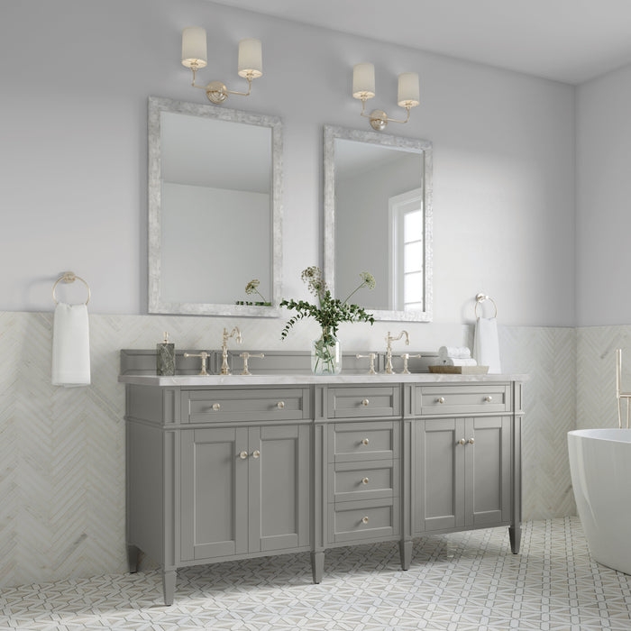 James Martin Brittany 72" Double Bathroom Vanity, Urban Gray