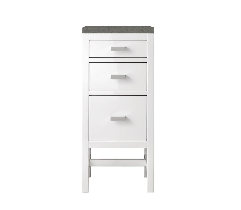 James Martin Addison 15" Base Cabinet, Glossy White