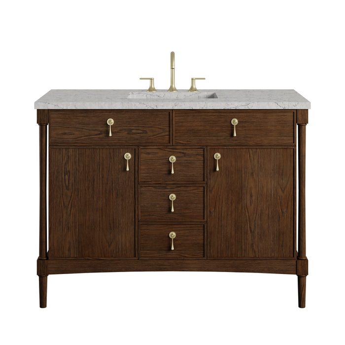 James Martin Kinnsden 48" Single Bathroom Vanity, Sable Oak