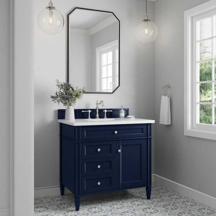 James Martin Brittany 36" Single Bathroom Vanity, Victory Blue