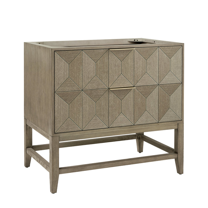 James Martin Emmeline 36" Single Bathroom Vanity, Pebble Oak