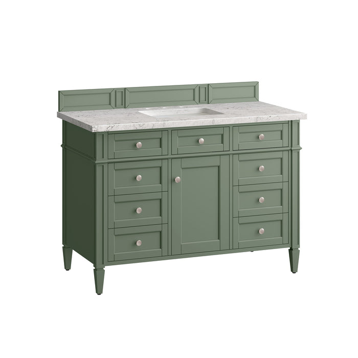 James Martin Brittany 48" Single Bathroom Vanity, Smokey Celadon