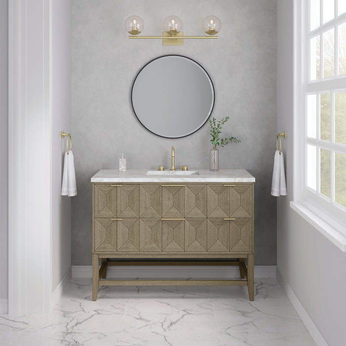James Martin Emmeline 48" Single Bathroom Vanity, Pebble Oak