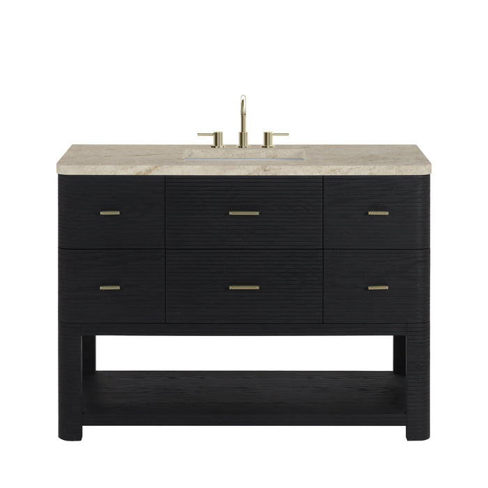 James Martin Lucian 48" Single Bathroom Vanity, Carbon Oak