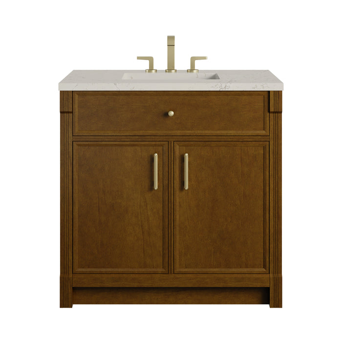 James Martin Bellshire 36" Single Bathroom Vanity, Honey Oak