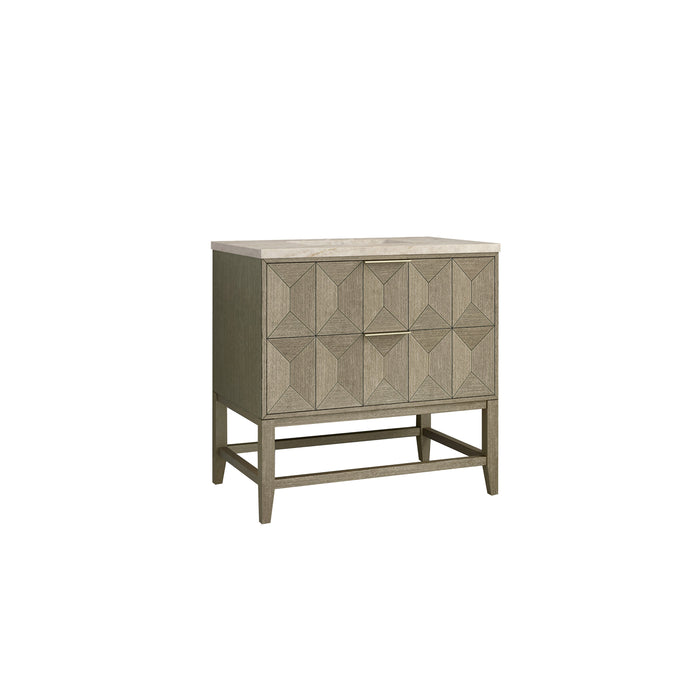James Martin Emmeline 36" Single Bathroom Vanity, Pebble Oak