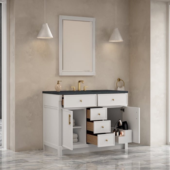 James Martin Bellshire 48" Single Bathroom Vanity, Bright White