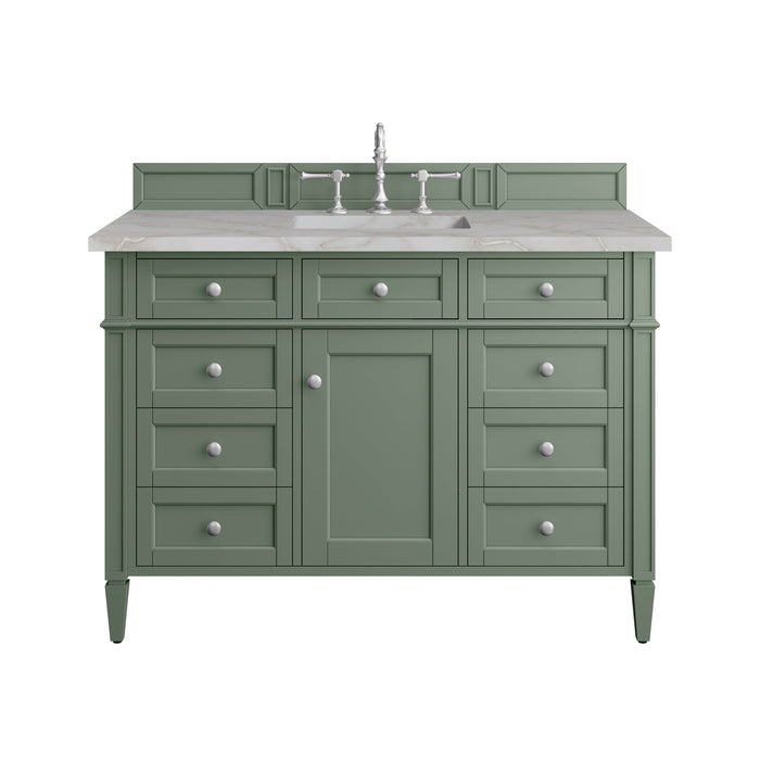 James Martin Brittany 48" Single Bathroom Vanity, Smokey Celadon