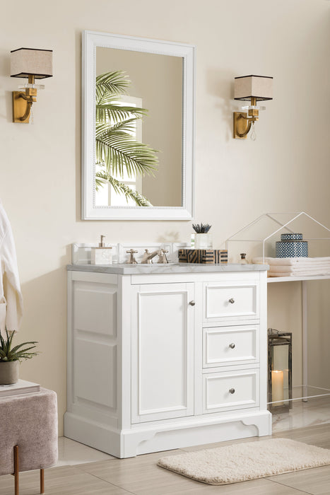 James Martin De Soto 36" Single Bathroom Vanity, Bright White
