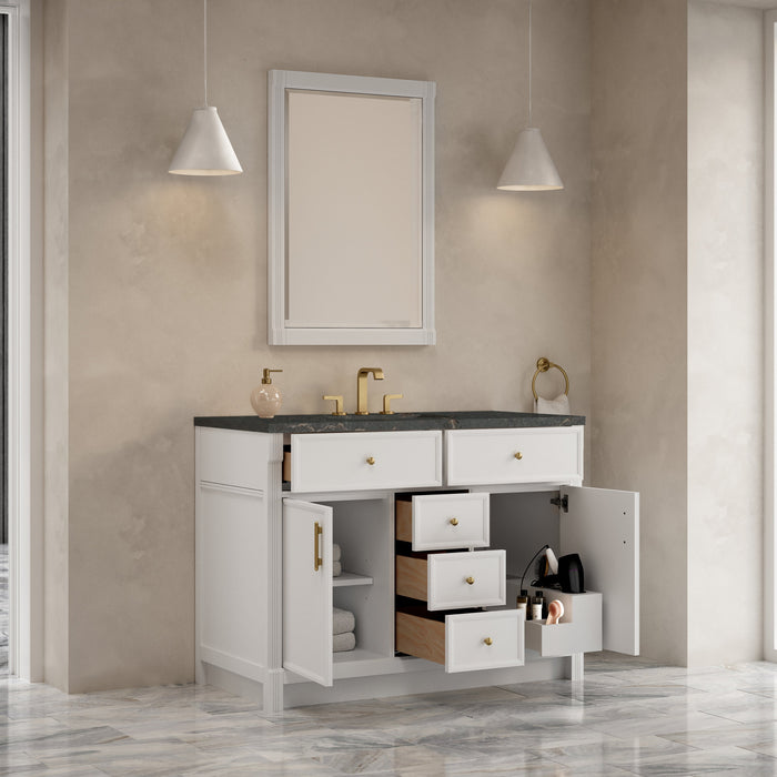 James Martin Bellshire 48" Single Bathroom Vanity, Bright White