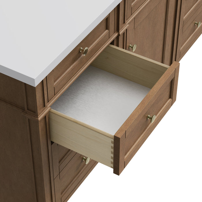 James Martin Brittany 60" Single Bathroom Vanity, Pecan