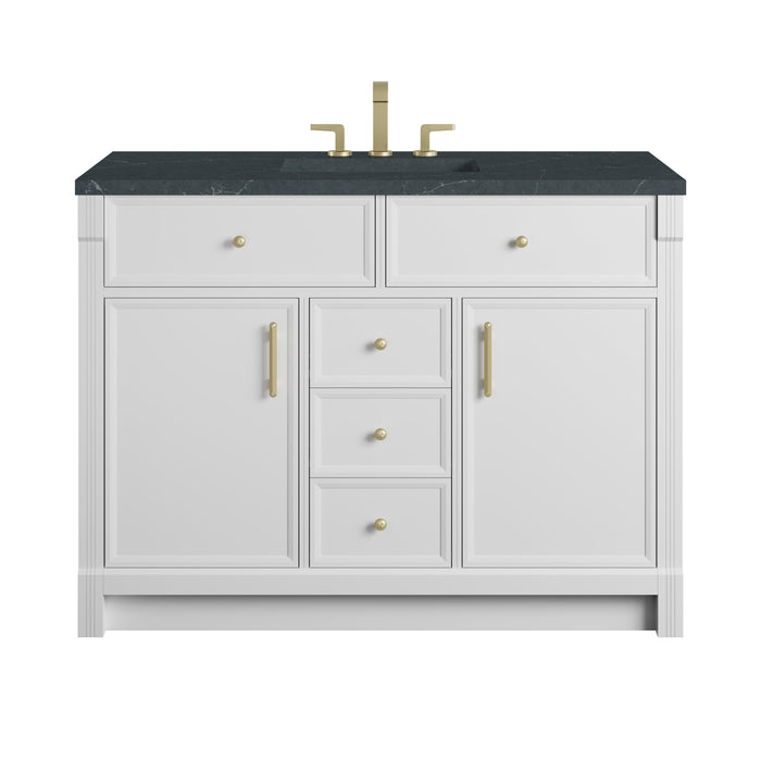 James Martin Bellshire 48" Single Bathroom Vanity, Bright White