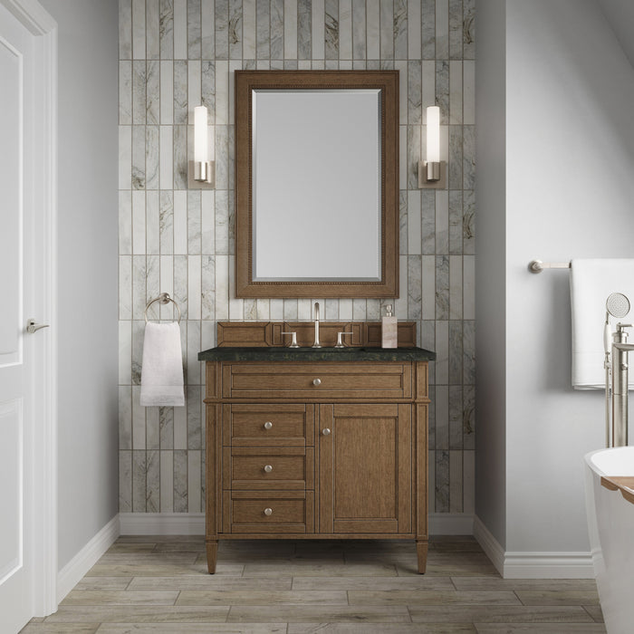 James Martin Brittany 36" Single Bathroom Vanity, Saddle Brown