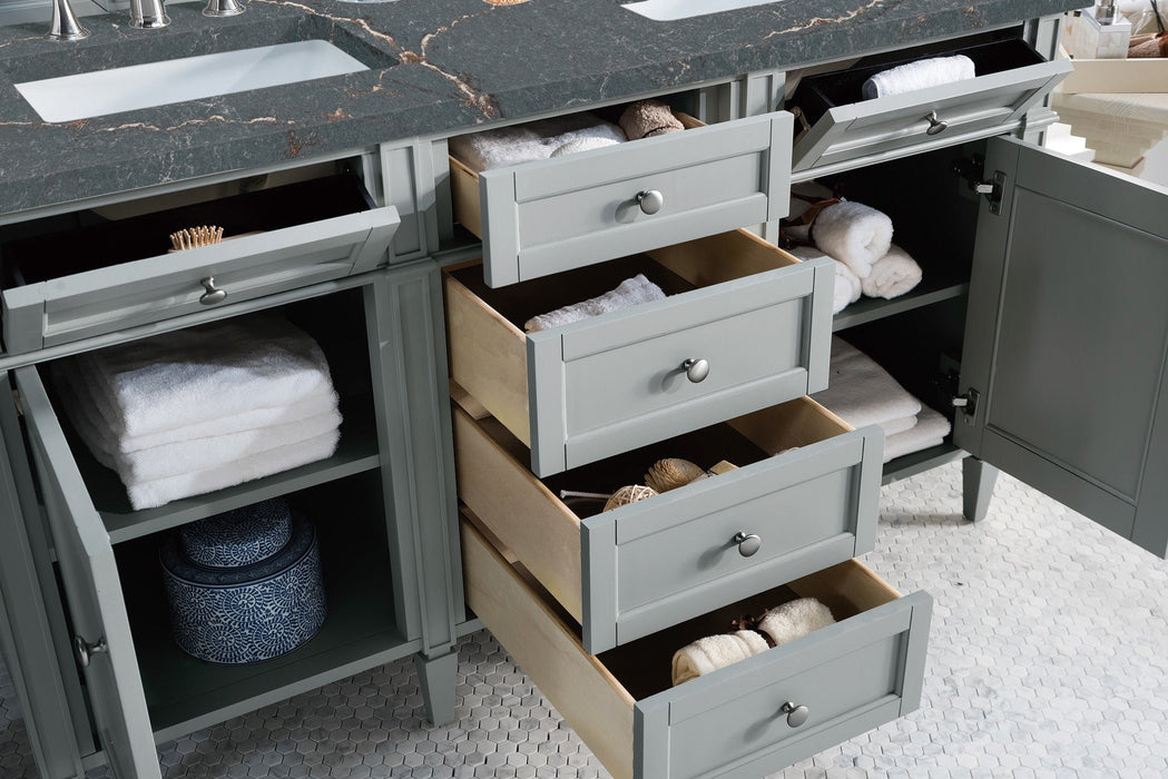 James Martin Brittany 60" Double Bathroom Vanity, Urban Gray