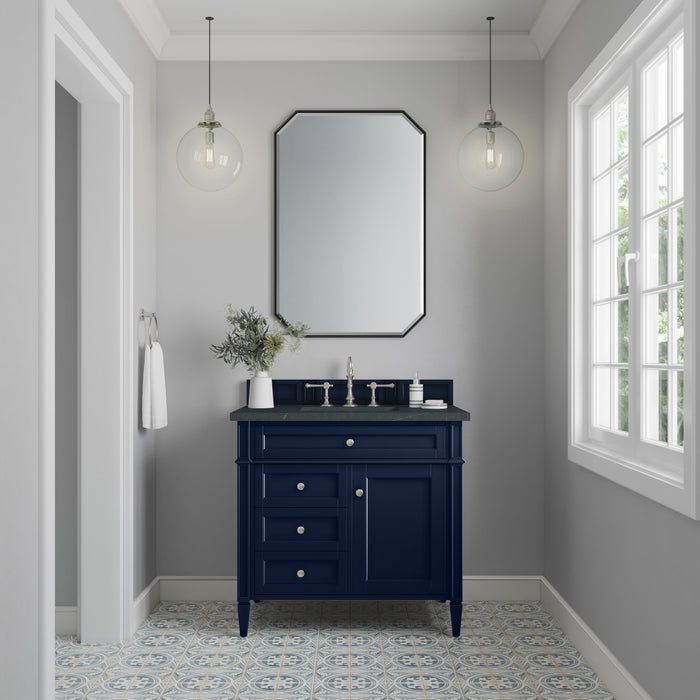 James Martin Brittany 36" Single Bathroom Vanity, Victory Blue