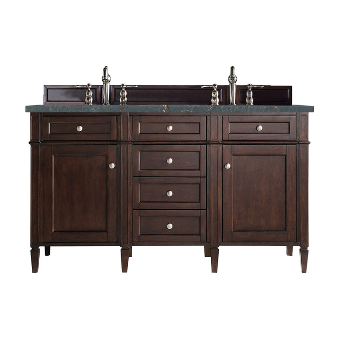 James Martin Brittany 60" Double Bathroom Vanity, Burnished Mahogany