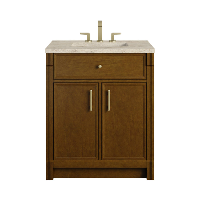 James Martin Bellshire 30" Single Bathroom Vanity, Honey Oak