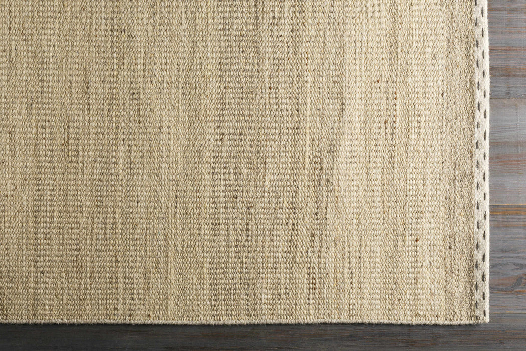 Yaniklar Beige Flat Woven Wool Rug