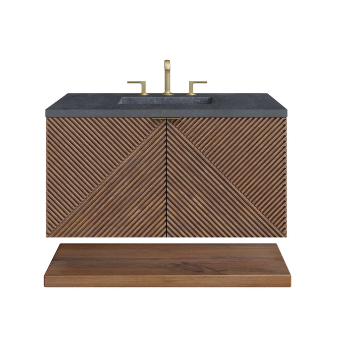 James Martin Marcello 36" Floating Single Bathroom Vanity, Chestnut