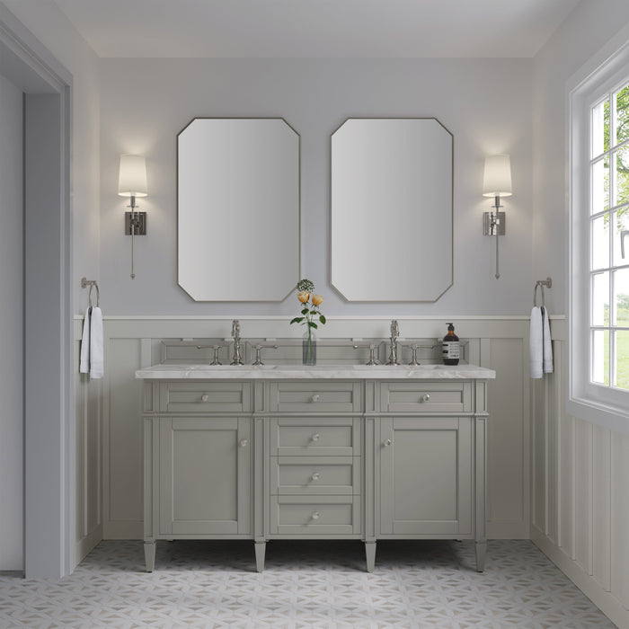 James Martin Brittany 60" Double Bathroom Vanity, Urban Gray